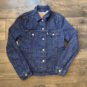 LEVI STRAUSS Original Trucker Blue Jean Denim Jacket Womens/Ladies S Small